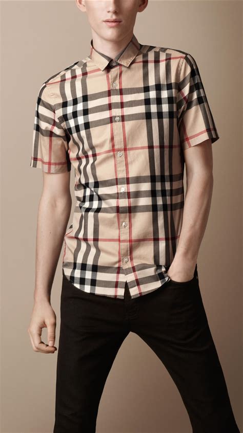 lyst burberry brit check border triangle|burberry check triangle.